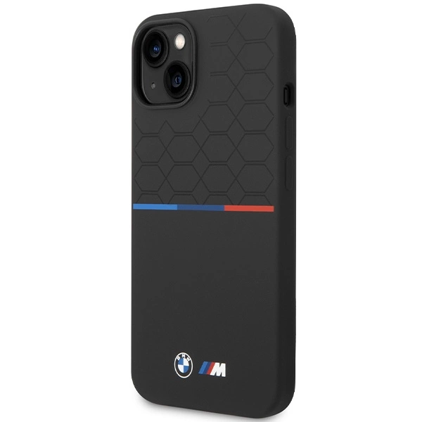 BMW M Silicone Pattern MagSafe Case for iPhone 15/14/13 - Blackeng