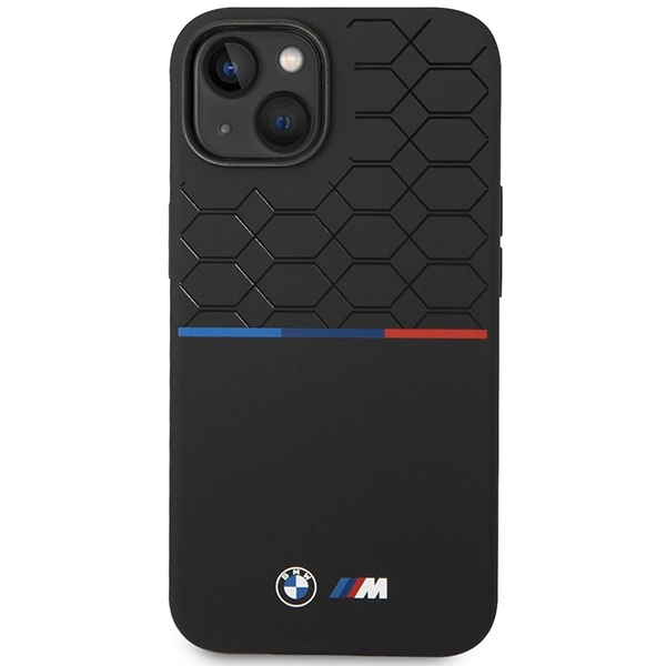 BMW M Silicone Pattern MagSafe Case for iPhone 15/14/13 - Blackeng