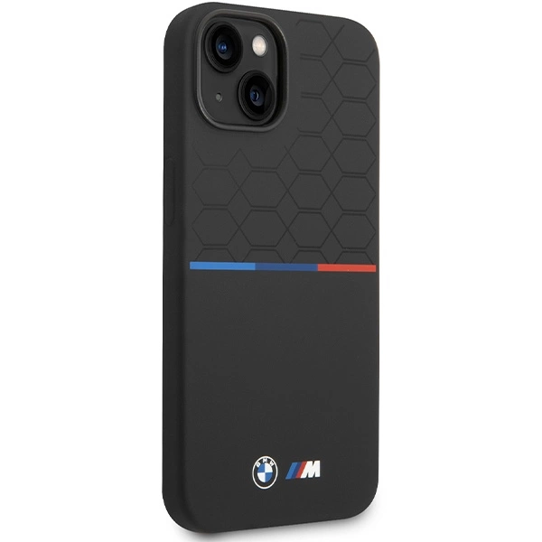 BMW M Silicone Pattern MagSafe Case for iPhone 15/14/13 - Blackeng