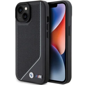 BMW Perforated Twisted Line MagSafe Case for iPhone 15/14/13 - Blackeng