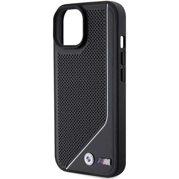 BMW Perforated Twisted Line MagSafe Case for iPhone 15/14/13 - Blackeng