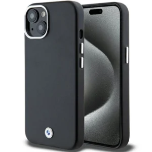 BMW Signature Wrapped Metal MagSafe Case for iPhone 15/14/13 - Blackeng