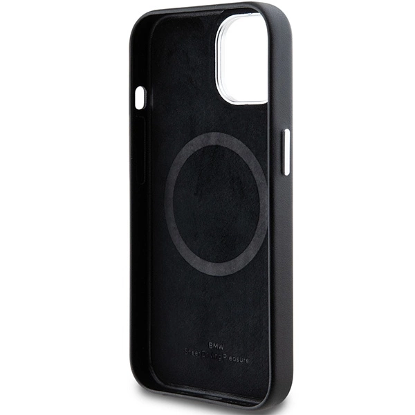 BMW Signature Wrapped Metal MagSafe Case for iPhone 15/14/13 - Blackeng