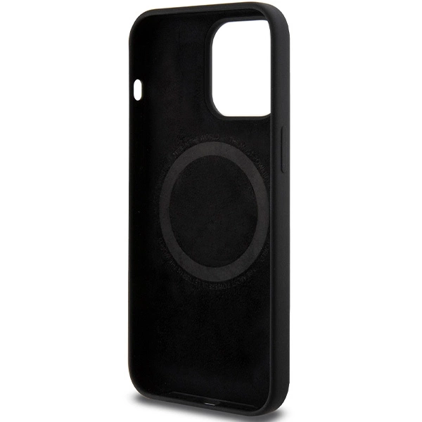 BMW M Silicone Pattern MagSafe case for iPhone 15 Pro Max - blackeng