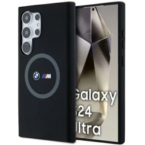 BMW M Silicone Printed Ring MagSafe case for Samsung Galaxy S24 Ultra - blackeng