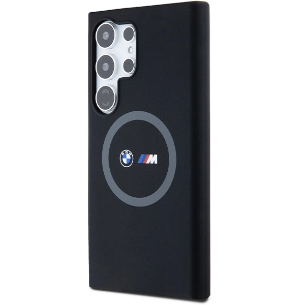 BMW M Silicone Printed Ring MagSafe case for Samsung Galaxy S24 Ultra - blackeng