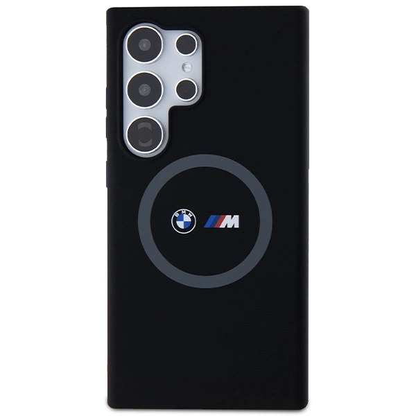 BMW M Silicone Printed Ring MagSafe case for Samsung Galaxy S24 Ultra - blackeng