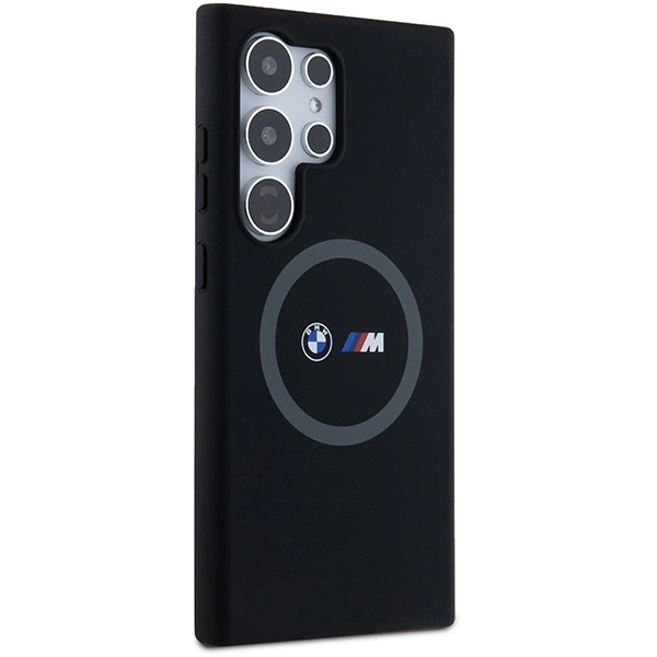 BMW M Silicone Printed Ring MagSafe case for Samsung Galaxy S24 Ultra - blackeng