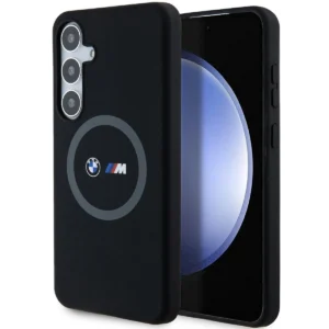 BMW M Silicone Printed Ring MagSafe case for Samsung Galaxy S24+ - blackeng