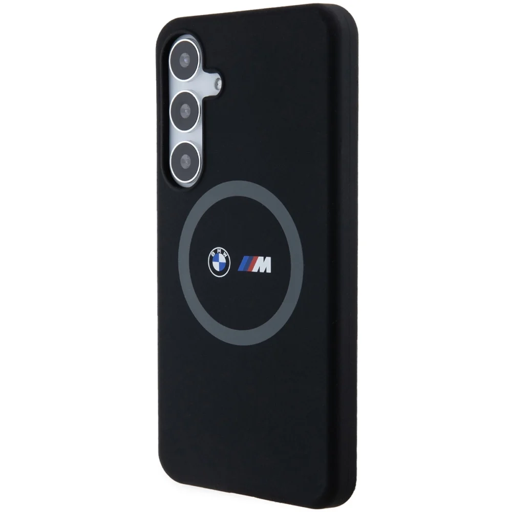 BMW M Silicone Printed Ring MagSafe case for Samsung Galaxy S24+ - blackeng