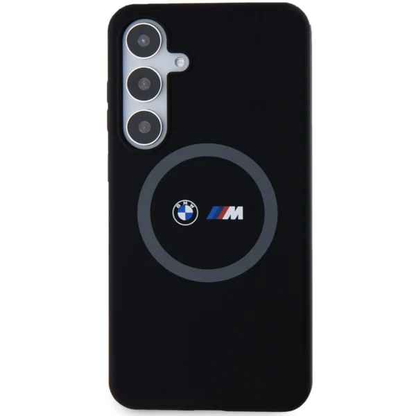 BMW M Silicone Printed Ring MagSafe case for Samsung Galaxy S24+ - blackeng
