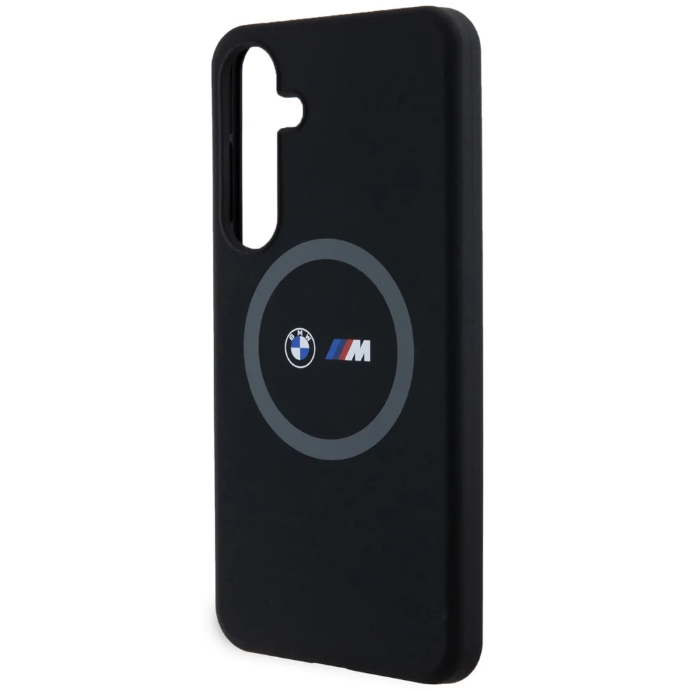 BMW M Silicone Printed Ring MagSafe case for Samsung Galaxy S24+ - blackeng