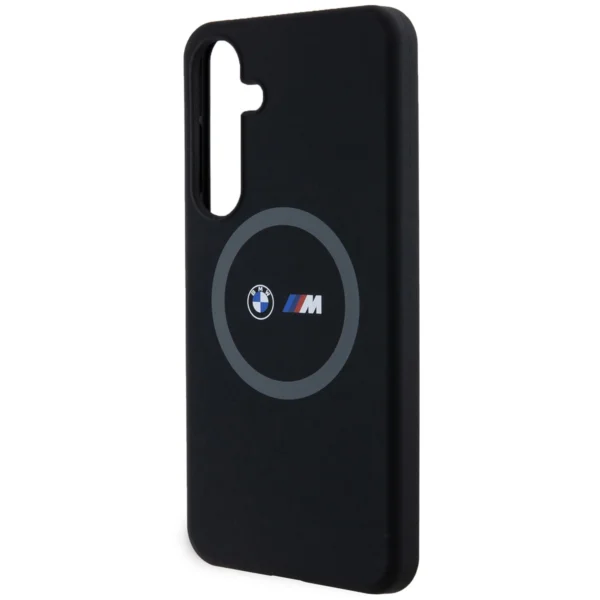 BMW M Silicone Printed Ring MagSafe case for Samsung Galaxy S24+ - blackeng