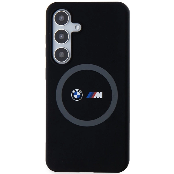 BMW M Silicone Printed Ring MagSafe case for Samsung Galaxy S24 - blackeng