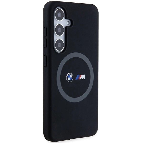 BMW M Silicone Printed Ring MagSafe case for Samsung Galaxy S24 - blackeng
