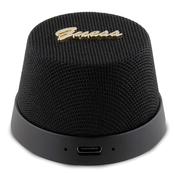 Guess Magnetic Script Metal Bluetooth speaker - blackeng
