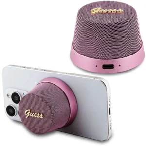 Guess Magnetic Script Metal Bluetooth speaker - pinkeng