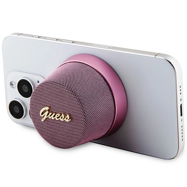 Guess Magnetic Script Metal Bluetooth speaker - pinkeng