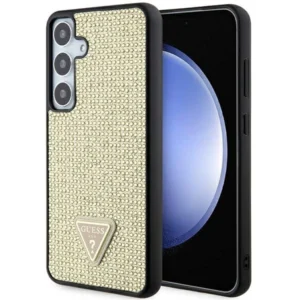 Guess Rhinestone Triangle case for Samsung Galaxy S24+ - goldeng