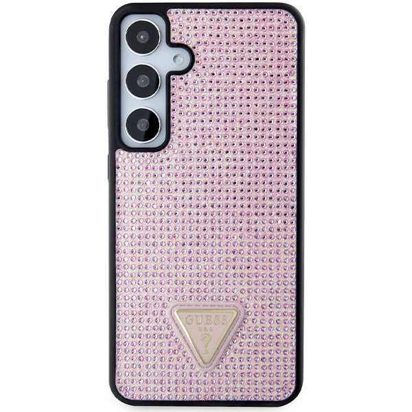 Guess Rhinestone Triangle case for Samsung Galaxy S24+ - pinkeng