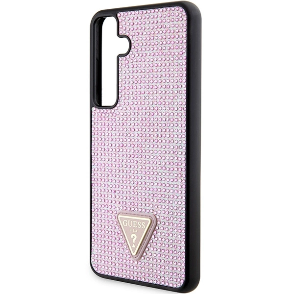 Guess Rhinestone Triangle case for Samsung Galaxy S24+ - pinkeng