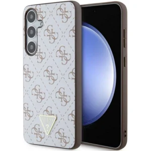 Guess 4G Triangle case for Samsung Galaxy S24+ - whiteeng