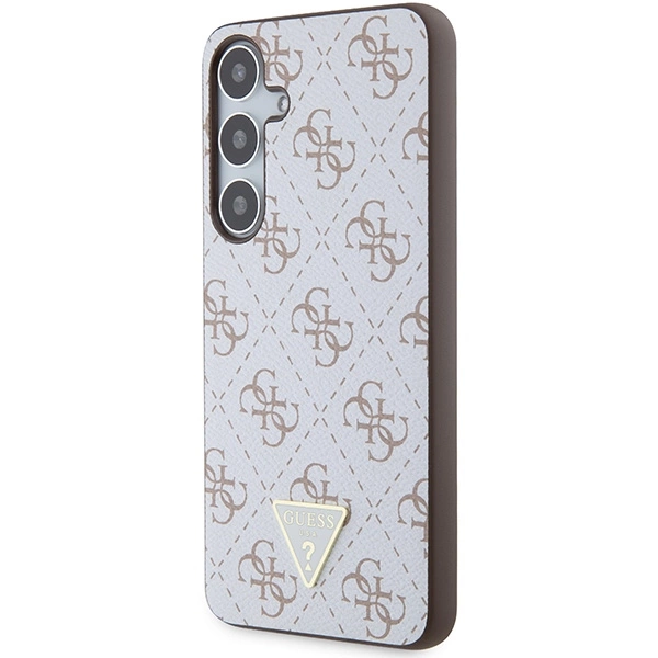 Guess 4G Triangle case for Samsung Galaxy S24+ - whiteeng