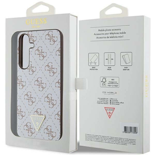 Guess 4G Triangle case for Samsung Galaxy S24+ - whiteeng