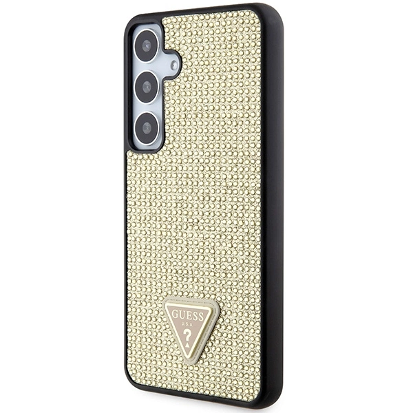 Guess Rhinestone Triangle case for Samsung Galaxy S24 - goldeng