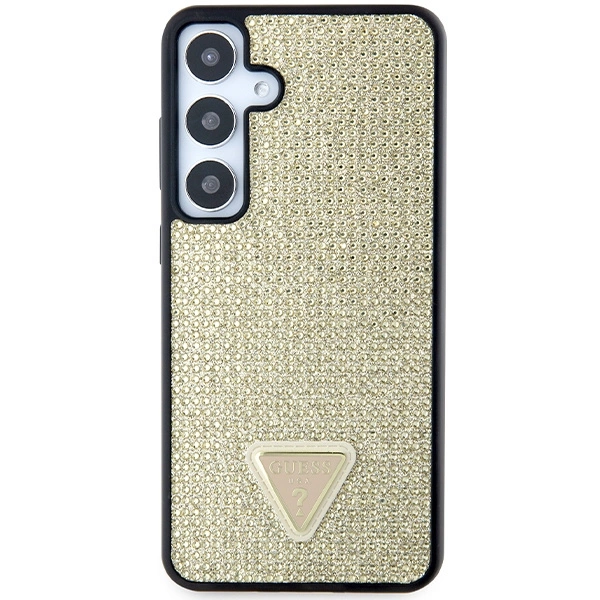 Guess Rhinestone Triangle case for Samsung Galaxy S24 - goldeng