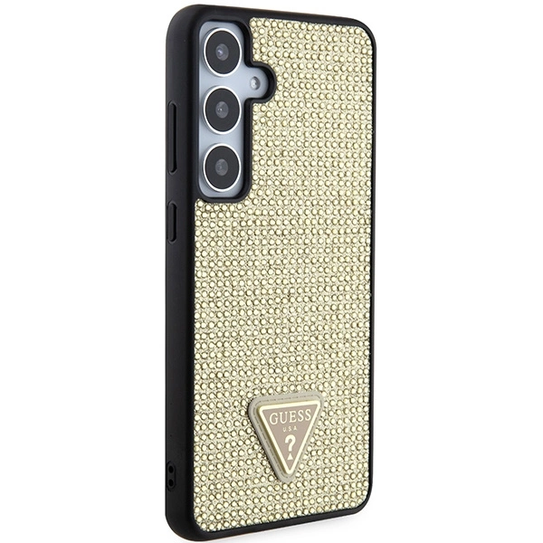 Guess Rhinestone Triangle case for Samsung Galaxy S24 - goldeng