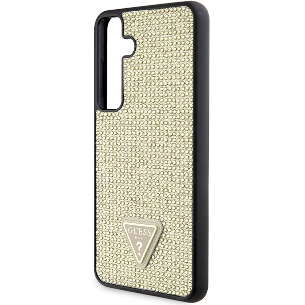 Guess Rhinestone Triangle case for Samsung Galaxy S24 - goldeng