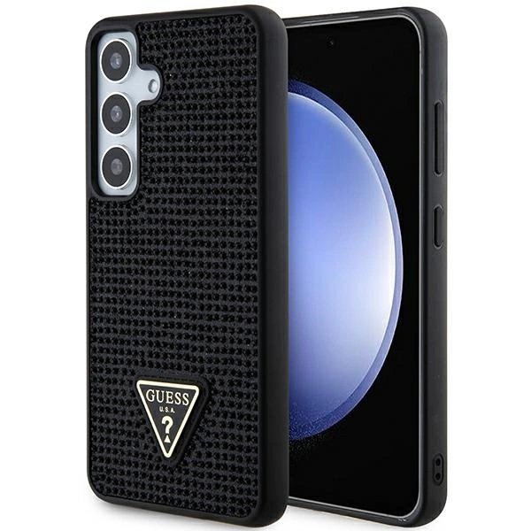 Guess Rhinestone Triangle case for Samsung Galaxy S24 - blackeng