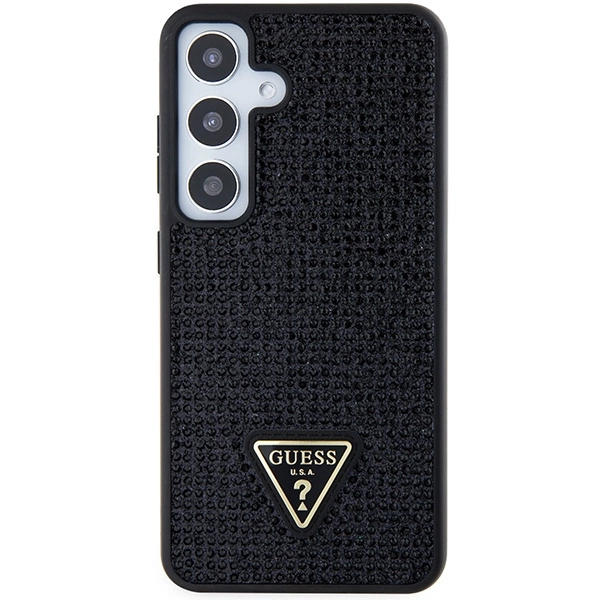 Guess Rhinestone Triangle case for Samsung Galaxy S24 - blackeng