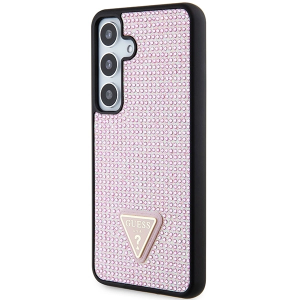 Guess Rhinestone Triangle case for Samsung Galaxy S24 - pinkeng