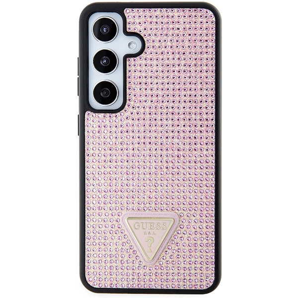 Guess Rhinestone Triangle case for Samsung Galaxy S24 - pinkeng