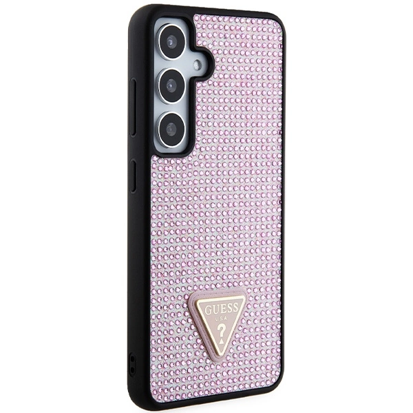 Guess Rhinestone Triangle case for Samsung Galaxy S24 - pinkeng