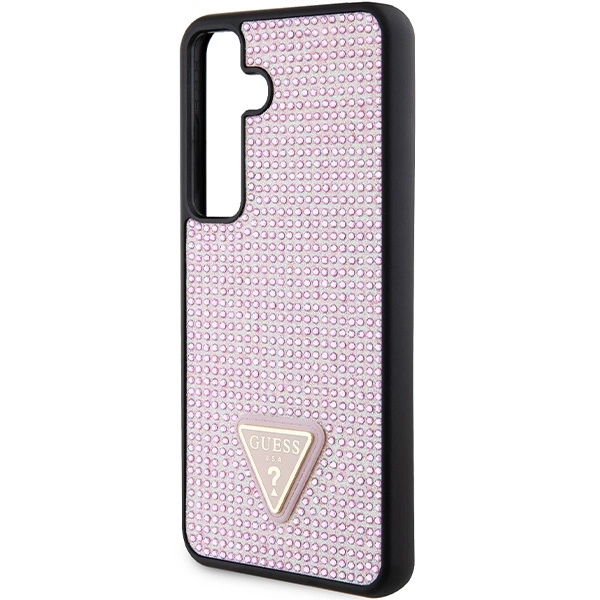 Guess Rhinestone Triangle case for Samsung Galaxy S24 - pinkeng