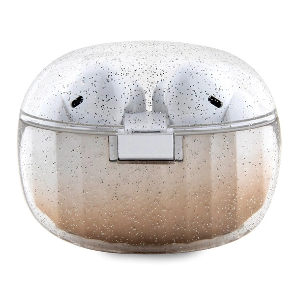 Guess Glitter Gradient TWS Bluetooth headphones with docking station - goldeng