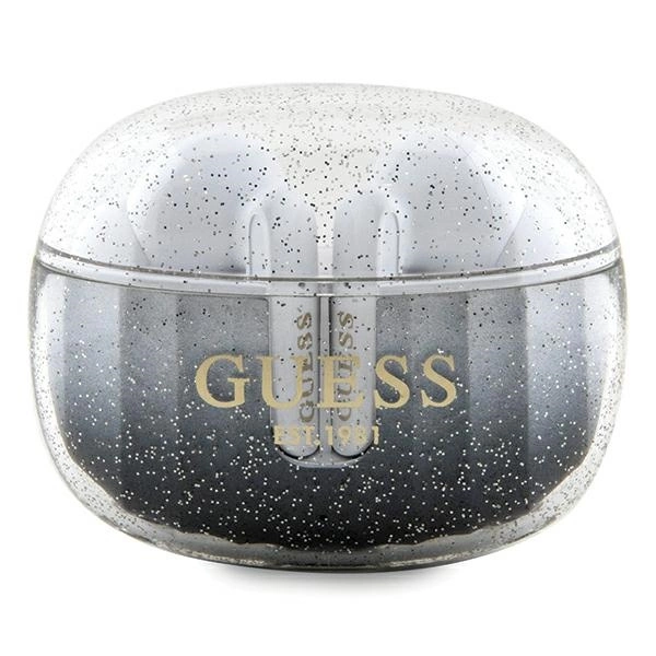 Guess Glitter Gradient TWS Bluetooth headphones with docking station - blackeng
