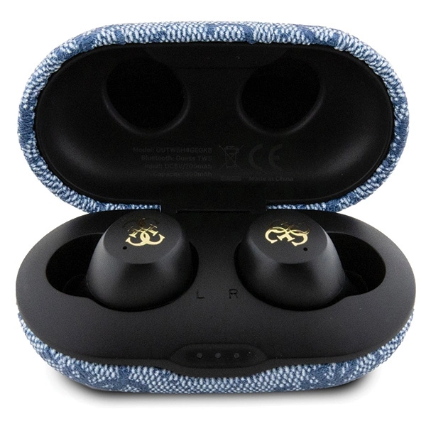TWS Guess 4G Metal Bluetooth headphones with ENC docking station - blueeng