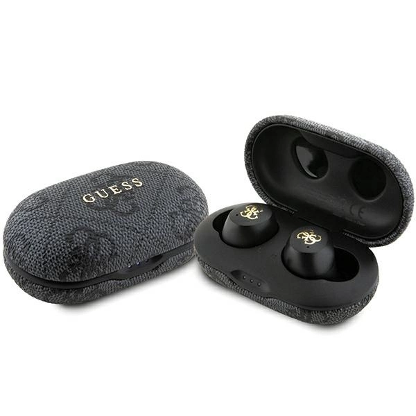 Guess 4G Metal TWS Headphones with ENC Charging Station - Blackeng