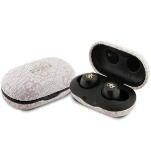 TWS Guess 4G Metal Bluetooth headphones with ENC docking station - pinkeng