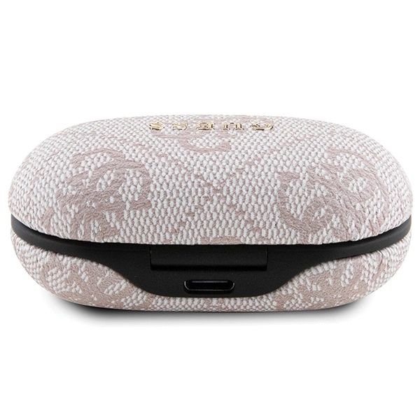 TWS Guess 4G Metal Bluetooth headphones with ENC docking station - pinkeng
