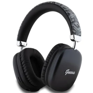 Guess GCube Metallic Script Logo Headphones - Blackeng