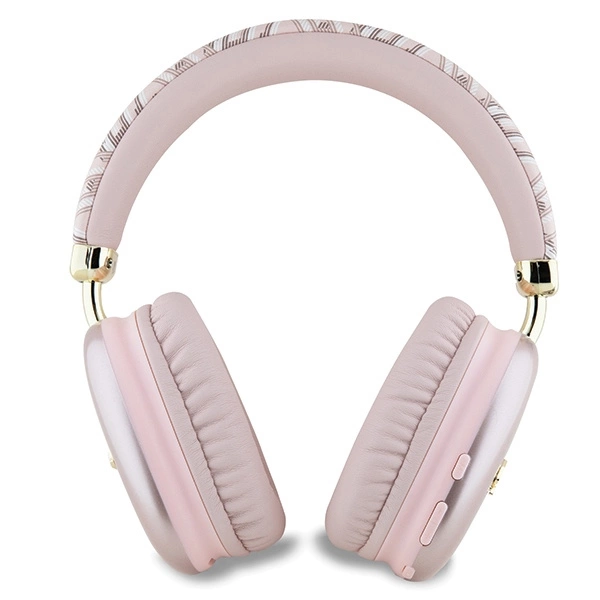Guess GCube Metallic Script Logo Headphones - Pinkeng