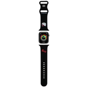 Hello Kitty Silicone Kitty Head Strap for Apple Watch 42/44/45/49mm - Blackeng