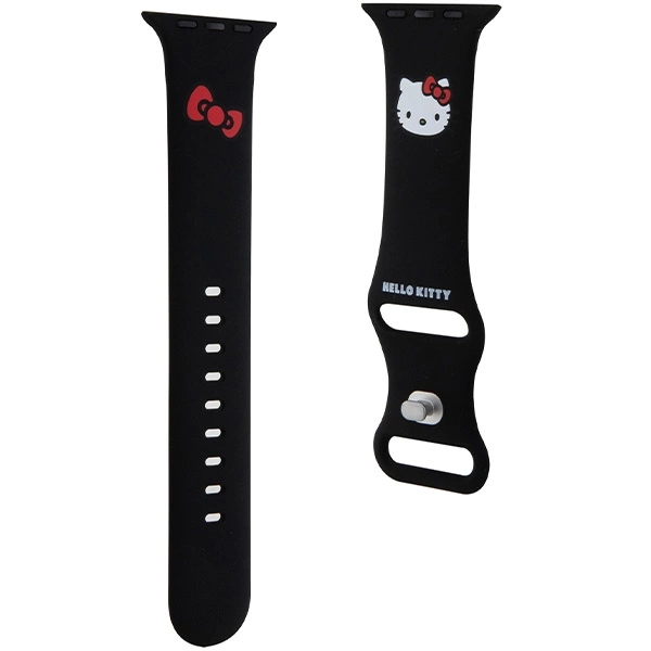 Hello Kitty Silicone Kitty Head Strap for Apple Watch 42/44/45/49mm - Blackeng