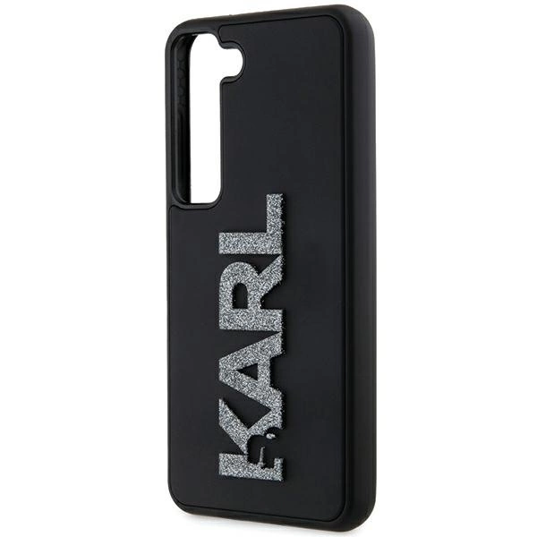 Karl Lagerfeld 3D Rubber Glitter Logo case for Samsung Galaxy S23 - blackeng