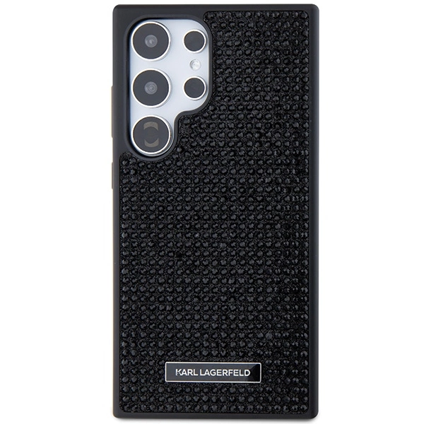 Karl Lagerfeld Rhinestone Metal Logo case for Samsung Galaxy S24 Ultra - blackeng